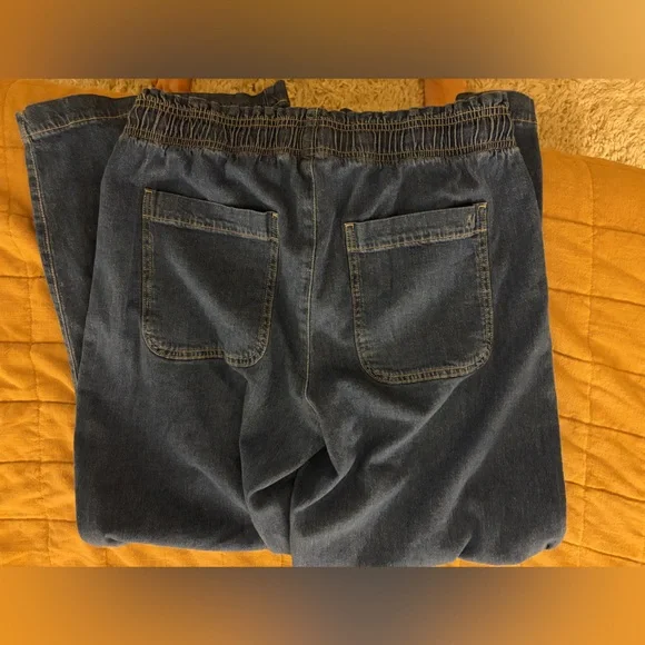 AMERICAN EAGLE Dreamy Drape Linen-Blend Pull-On Pant - Picture 4 of 6